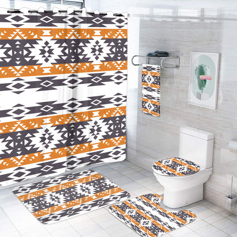 Powwow StoreBS00065 Pattern Native American Bathroom Set