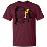 Powwow Store indian vector 3 color g500 gildan 5 3 oz t shirt