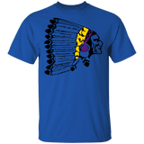 Powwow Store indian vector 3 color g500 gildan 5 3 oz t shirt