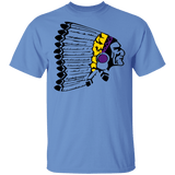 Powwow Store indian vector 3 color g500 gildan 5 3 oz t shirt