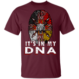 Native American Bison Fingerprint T-Shirt