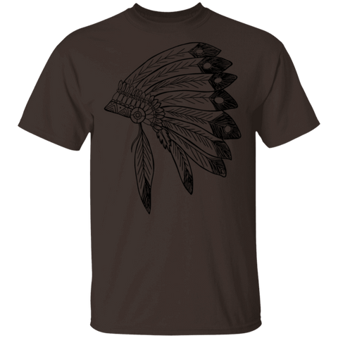 Powwow Store indian headdress g500 gildan 5 3 oz t shirt