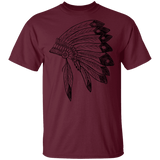 Powwow Store indian headdress g500 gildan 5 3 oz t shirt