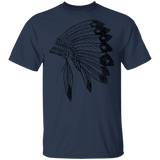 Indian Headdress G500 Gildan 5.3 oz. T-Shirt