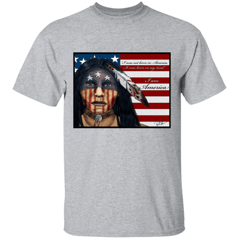 Powwow Store i am america t shirt