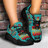 Powwow Store blue native tribes pattern native american chunky sneakers