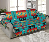 Powwow StoreBlue Tribal Native American 70" Chair Sofa Protector