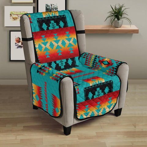 Blue Tribal Native American 23" Chair Sofa Protector