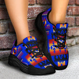 Blue Native Tribes Native American Chunky Sneakers