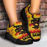 Yellow Native Tribes Native American Chunky  Sneakers