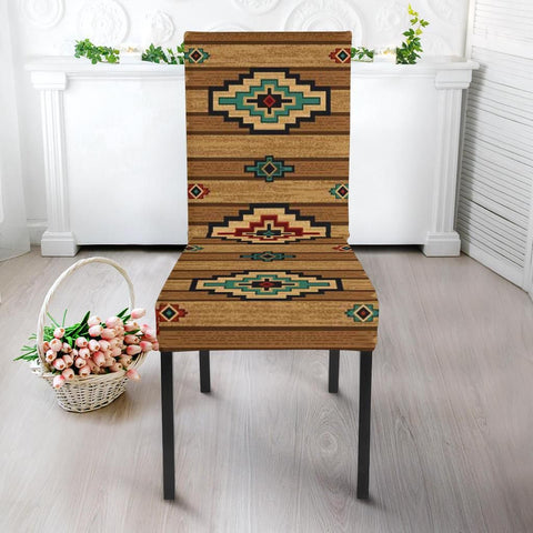 Powwow Store native colorful wooden native american dining chair slip cover