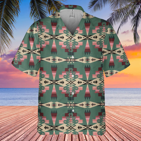 Powwow StoreGBHW000105  Pattern Native Hawaiian Shirt 3D