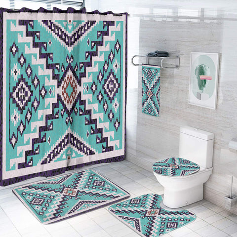 BS-00064 Pattern Native American Bathroom Set