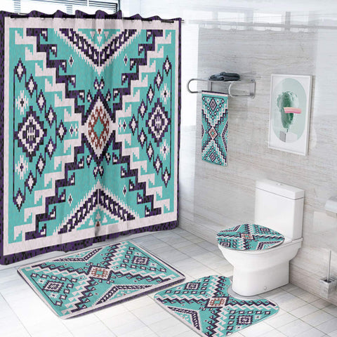 Powwow StoreBS00064 Pattern Native American Bathroom Set