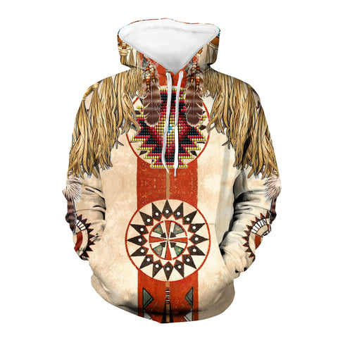 Powwow Store gb nat00367 03 native drum head pattern native 3d hoodie