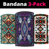 Naumaddic Arts Purple Native American Bandana 3-Pack_1
