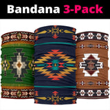 Southwest Symbol Print Design Bandana 3-Pack