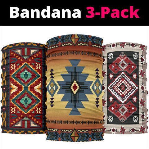 Southwest Pattern Native American Bandana 3-Pack