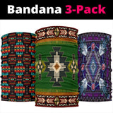 Indigenous Native American Bandana 3-Pack