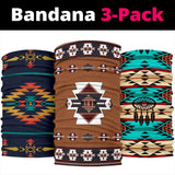Native Southwest Tribes Native American Design Bandana 3-Pack