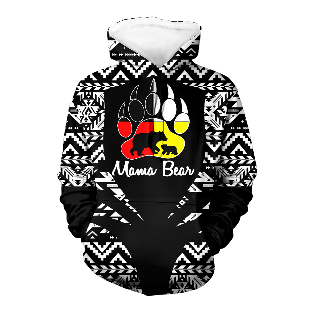 Powwow StoreHD000316 Pattern Native Pride 3D Hoodie