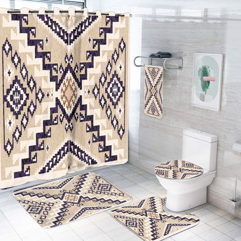 Powwow StoreBS00063 Pattern Native American Bathroom Set