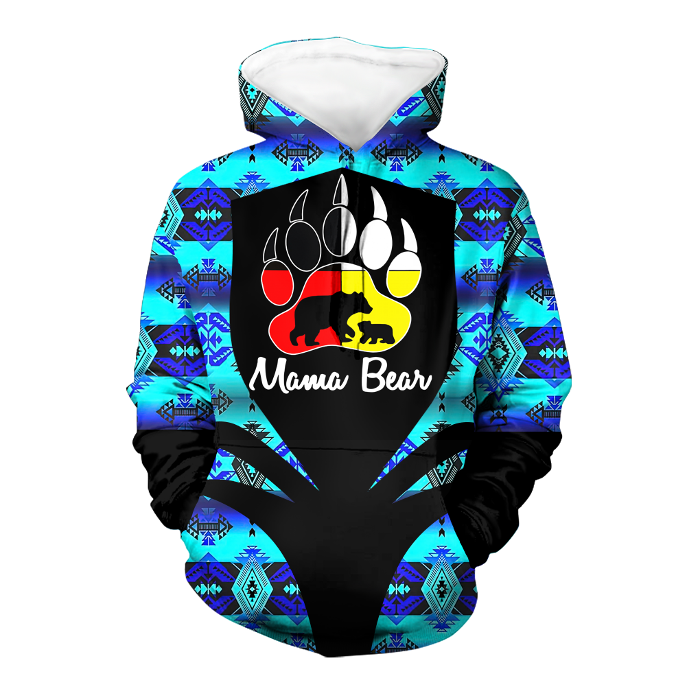 Powwow StoreHD000315 Pattern Native Pride 3D Hoodie