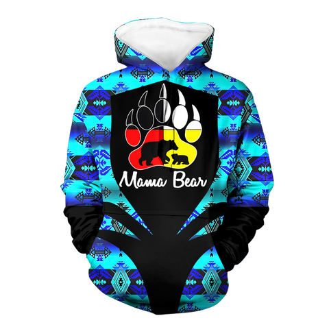 Powwow StoreHD000315 Pattern Native Pride 3D Hoodie