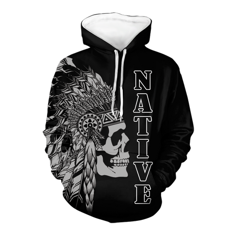 Powwow StoreHD00080 Native American Pride  3D Hoodie