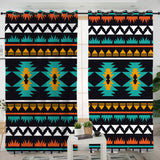 GB-NAT00605 Geometric Ethnic Pattern Living Room Curtain