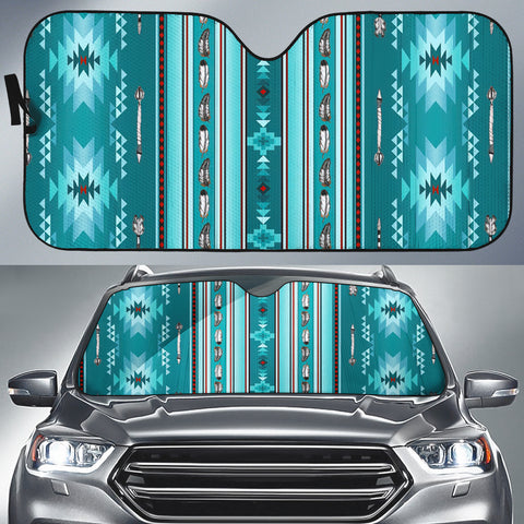 GB-NAT00602 Blue Light Pattern Auto Sun Shades