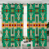 GB-NAT00062-06 Green Design Native Living Room Curtain