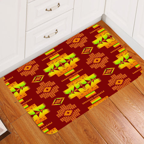 GB-NAT00720-16 Pattern Tribal Native Doormat