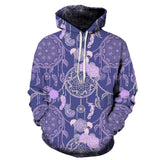 Purple Rose Dreamcatcher Native American All Over Hoodie no link