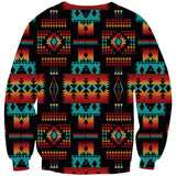 GB-NAT00046-02 Black Native Pattern Native 3D Sweatshirt