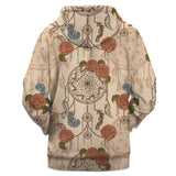 Rose Dreamcatcher Native American All Over Hoodie - Powwow Store