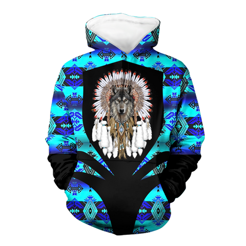 Powwow StoreHD000314 Pattern Native Pride 3D Hoodie