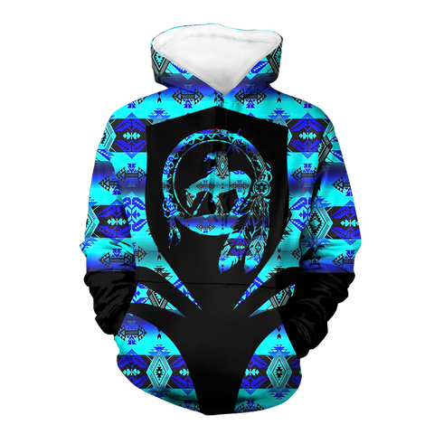 Powwow StoreHD000313 Pattern Native Pride 3D Hoodie