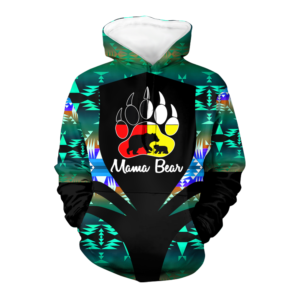 Powwow StoreHD000312 Pattern Native Pride 3D Hoodie