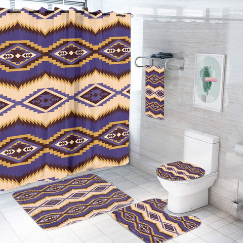 Powwow StoreBS00079 Pattern Native American Bathroom Set