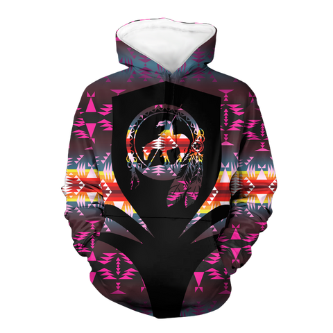 HD000307 Pattern Native Pride 3D Hoodie