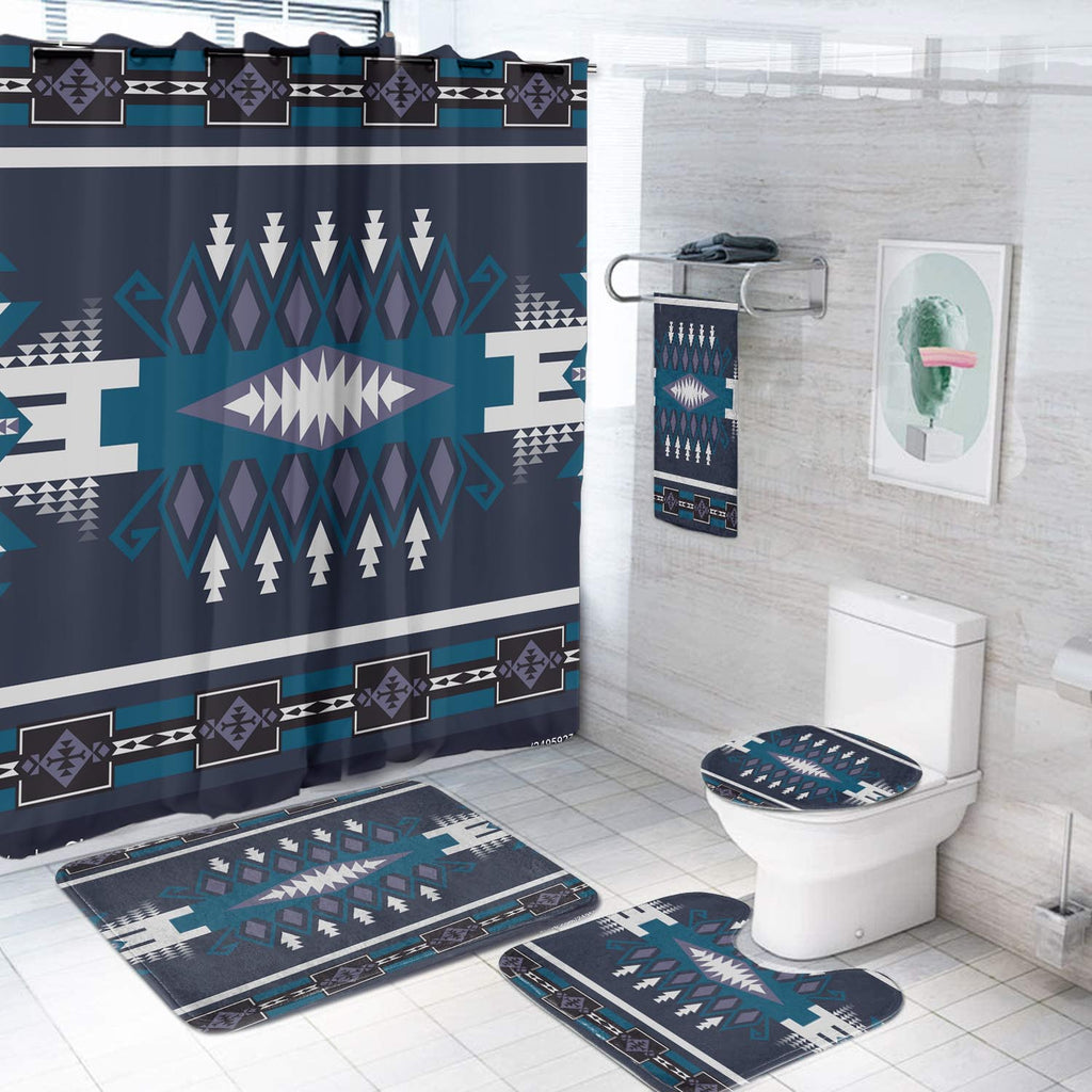 Powwow StoreBS00075 Pattern Native American Bathroom Set