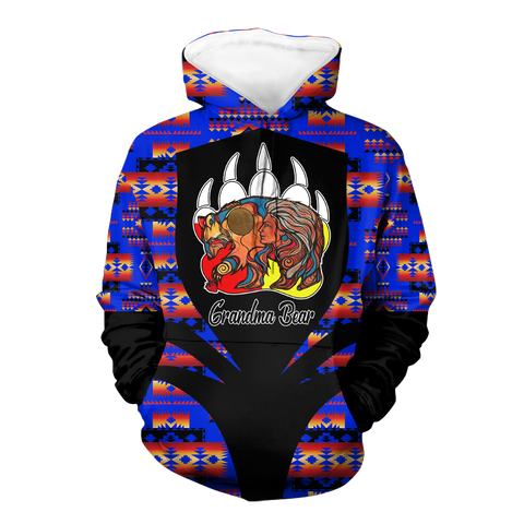 Powwow StoreHD000327 Pattern Native Pride 3D Hoodie