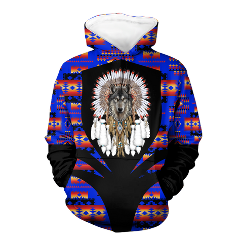 Powwow StoreHD000326 Pattern Native Pride 3D Hoodie