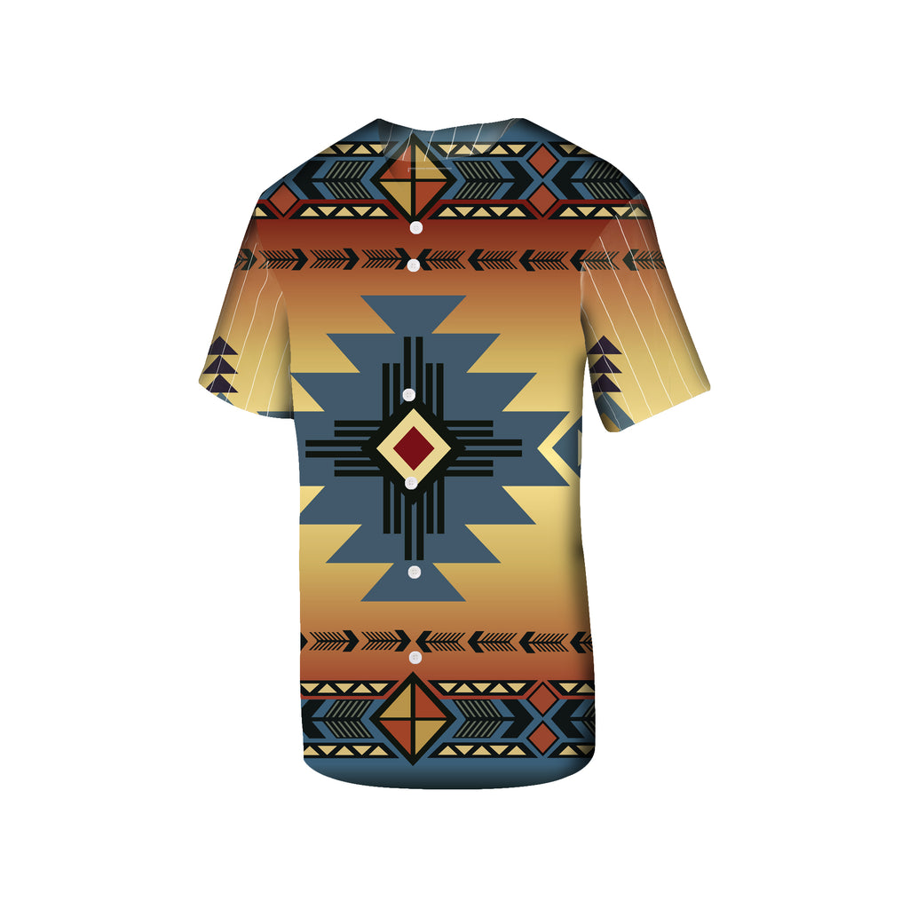 Powwow Store gb nat00057 southwest blue symbol native american baseball jersey