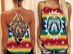Powwow Store gb nat00077 thunderbird rainbow native american criss cross
