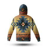 Powwow Store gb nat00057 southwest blue symbol native american 3d hoodie with mask