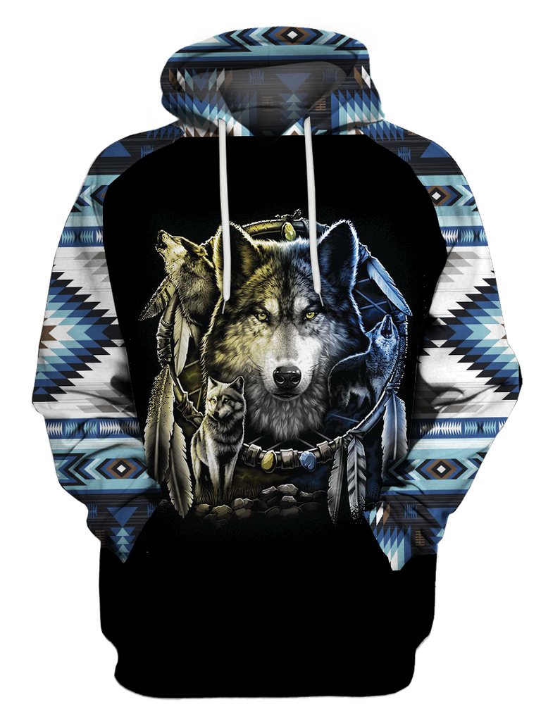 Powwow StoreHD00086 Native American Pride  3D Hoodie