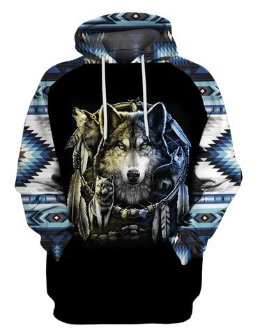 Powwow StoreHD00086 Native American Pride  3D Hoodie