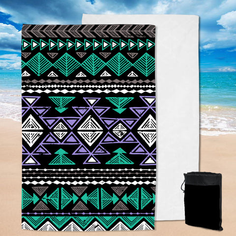 GB-NAT00578  Neon Color Tribal Pool Beach Towel